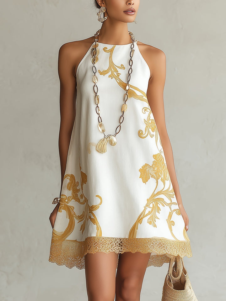 ULLA | WHITE LACE MINI DRESS FOR WOMEN
