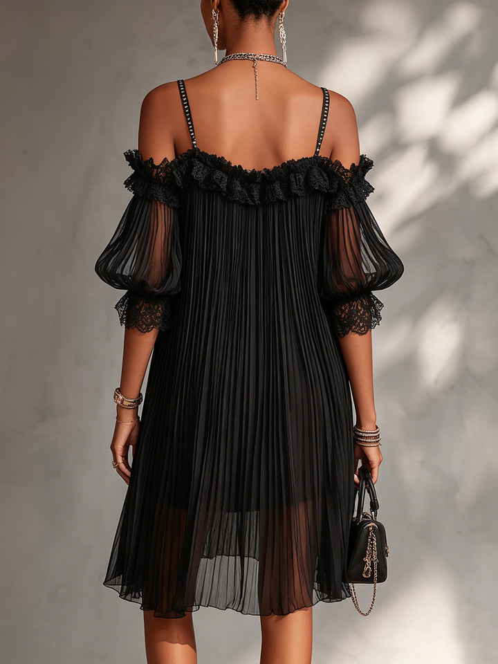 LIVIA | OFF-SHOULDER CHIFFON DRESS FOR WOMEN