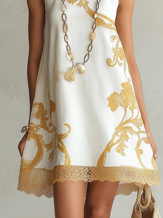 ULLA | WHITE LACE MINI DRESS FOR WOMEN