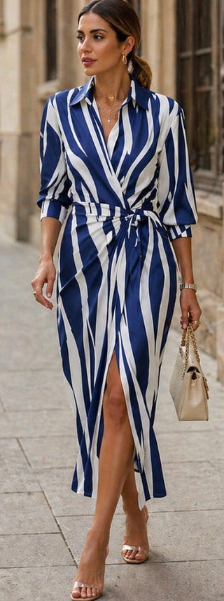 VIOLET | GRACE PRINTED WRAP DRESS FOR WOMEN