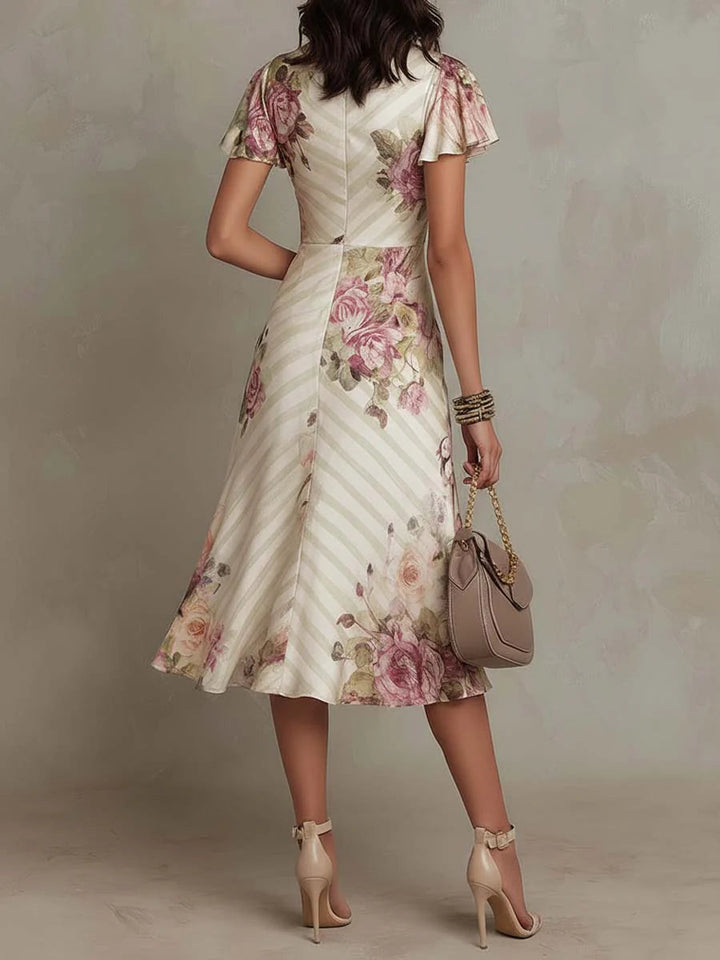 THEA | PLEATED MIDI DRESS FOR WOMEN