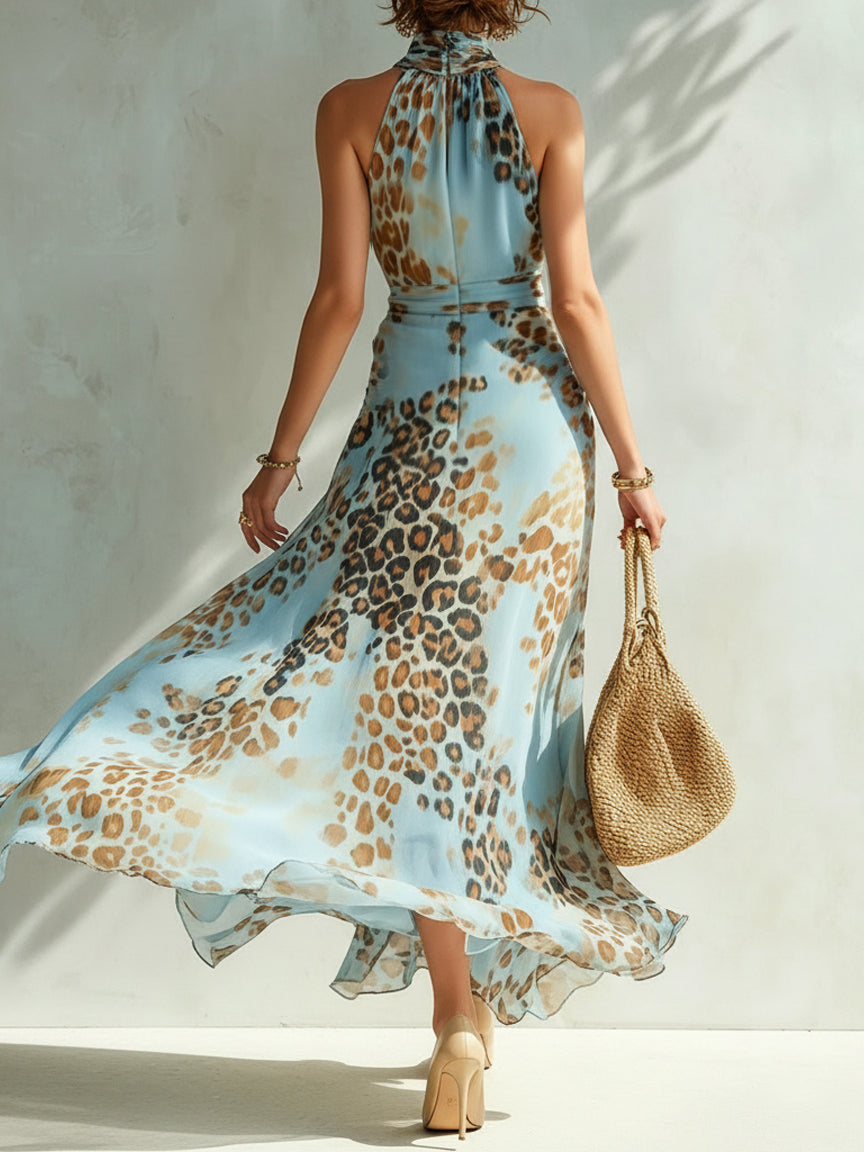 DESIRE | LEOPARD PRINT MAXI DRESS FOR WOMEN