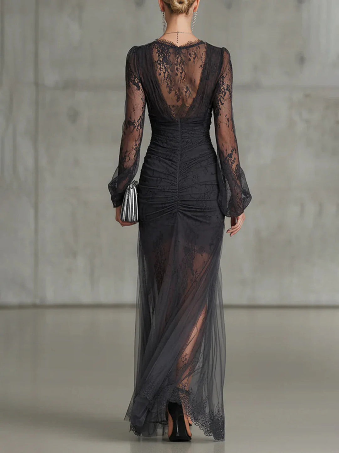 DARK | LONG SLEEVE MAXI DRESS FOR WOMEN