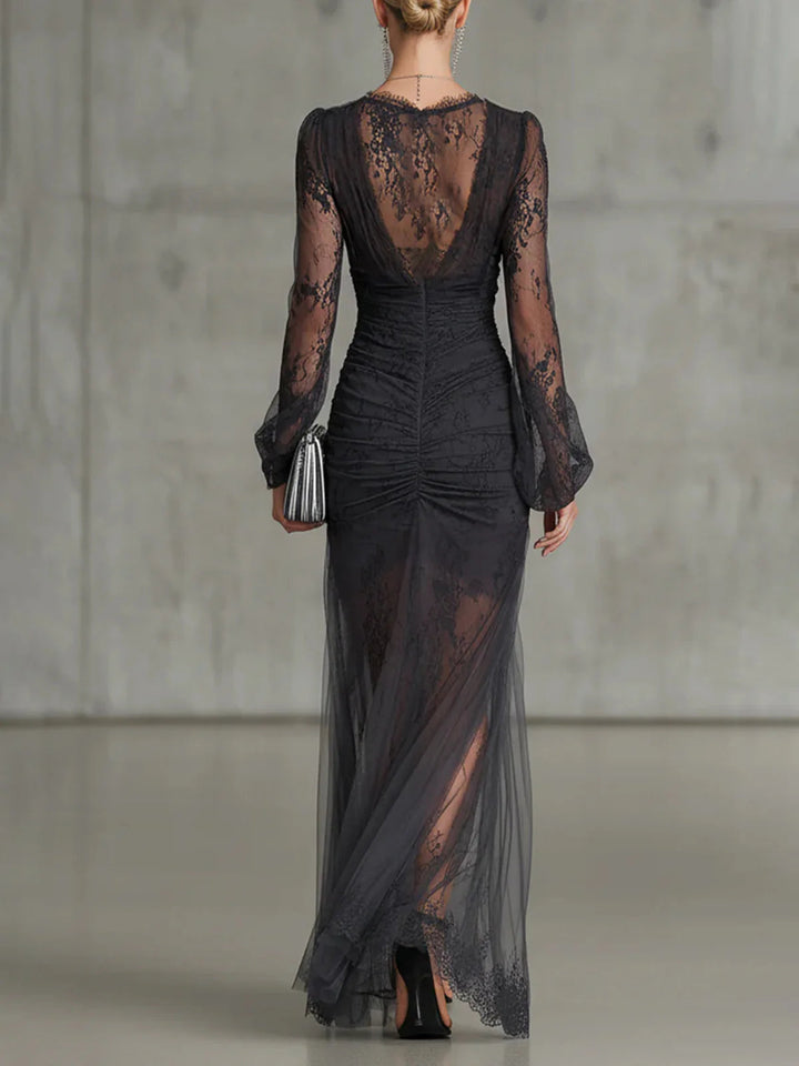 DARK | LONG SLEEVE MAXI DRESS FOR WOMEN