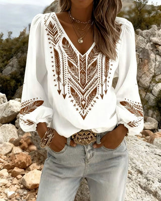 SIENNA | RELAXED BOHO BLOUSE FOR WOMEN