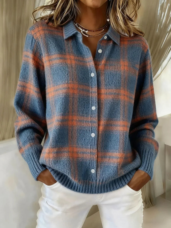 RAGNHILD | PLAID CARDIGAN FOR WOMEN