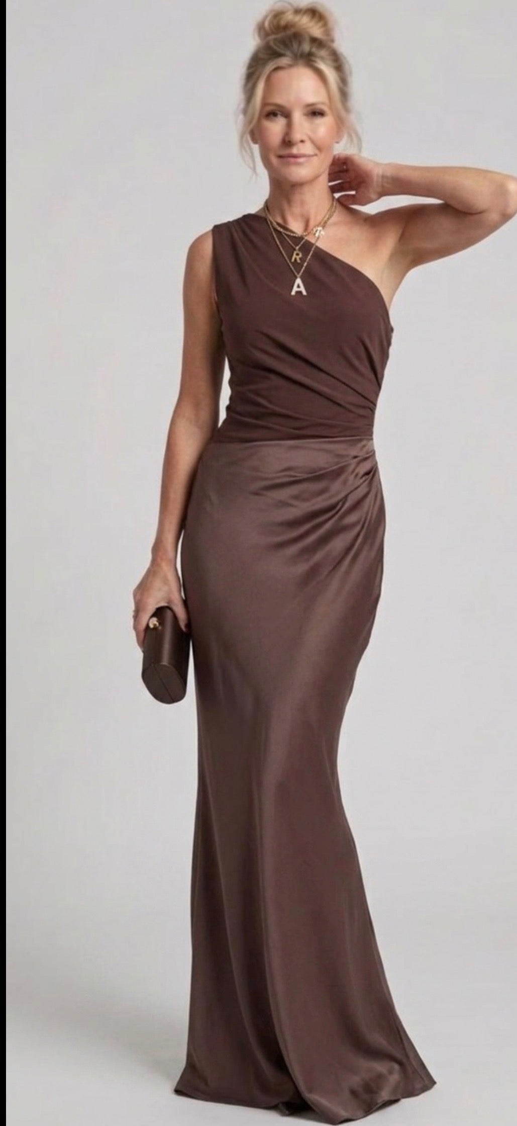 LAVINIA | MAXI GUILT SATIN DRESS FOR WOMEN