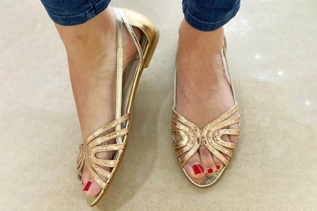 TALIA | GOLDEN SUMMER SANDALS FOR WOMEN