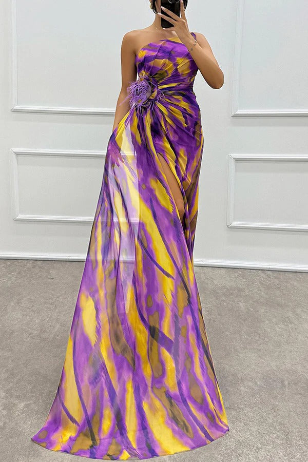 ILONA | VIBRANT DRAPED DRESS FOR WOMEN