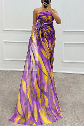 ILONA | VIBRANT DRAPED DRESS FOR WOMEN