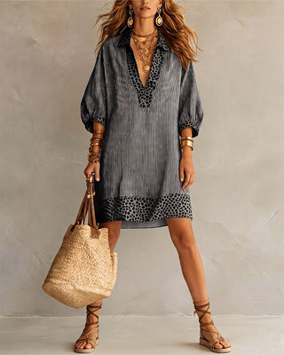 CARLY | LEOPARD PRINT SLEEVE SHIRT FOR WOMEN