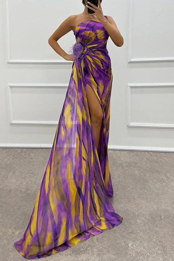 ILONA | VIBRANT DRAPED DRESS FOR WOMEN