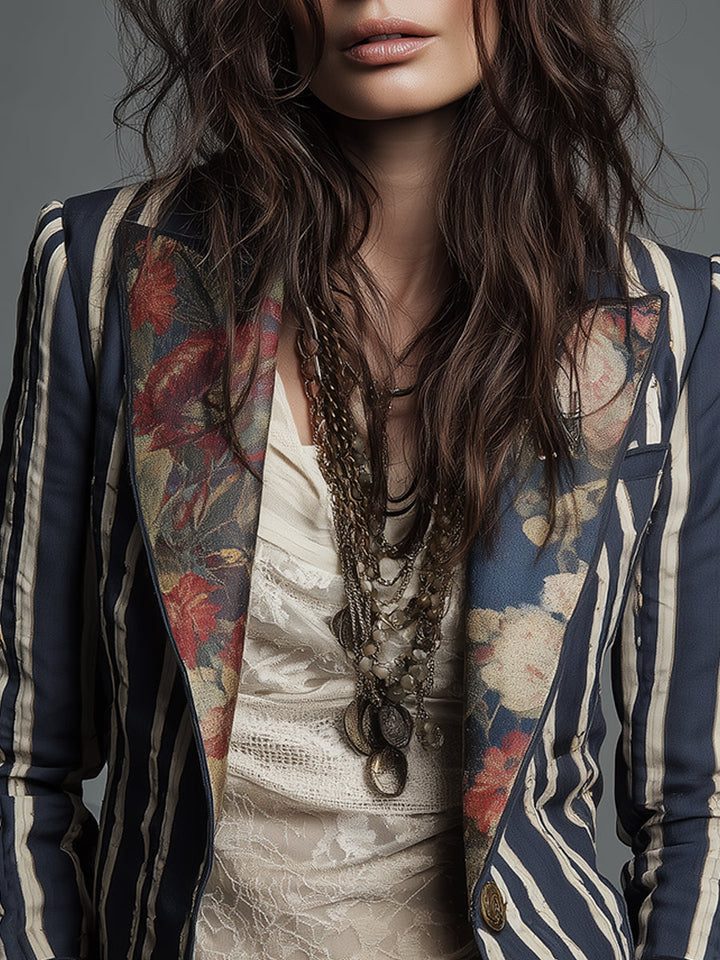 EDEN | BOHEMIAN STRIPED BLAZER FOR WOMEN