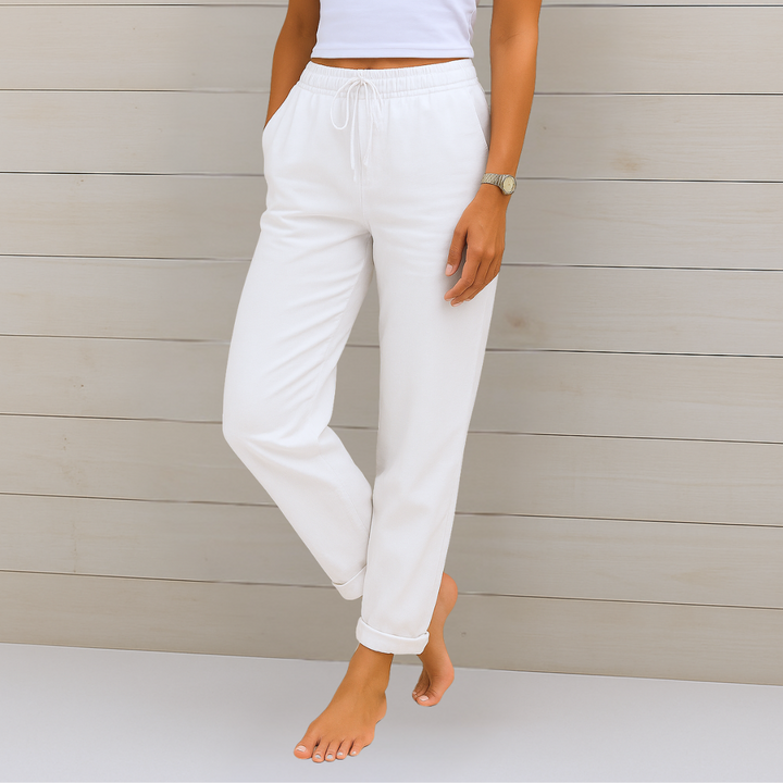 LEONIE | ELASTIC WAIST PANTS FOR WOMEN