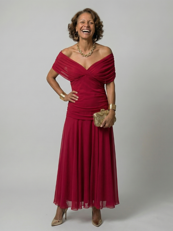 CALEN | OFF SHOULDER MIDI DRESSES FOR WOMEN