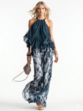 LEONOR | TWO-PIECE CHIFFON SET FOR WOMEN