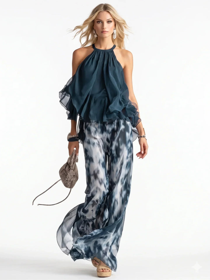 LEONOR | TWO-PIECE CHIFFON SET FOR WOMEN