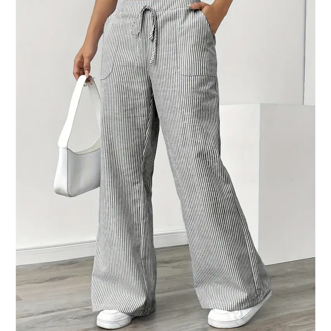 THEODORA | STRIPED POCKETS PANT FOR WOMEN