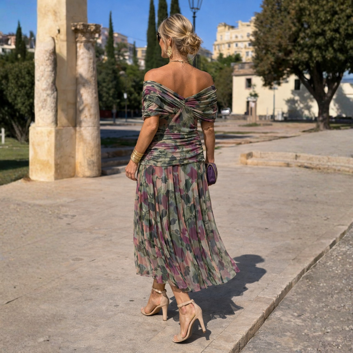 MIKAELA | OFF SHOULDER MAXI DRESS FOR WOMEN