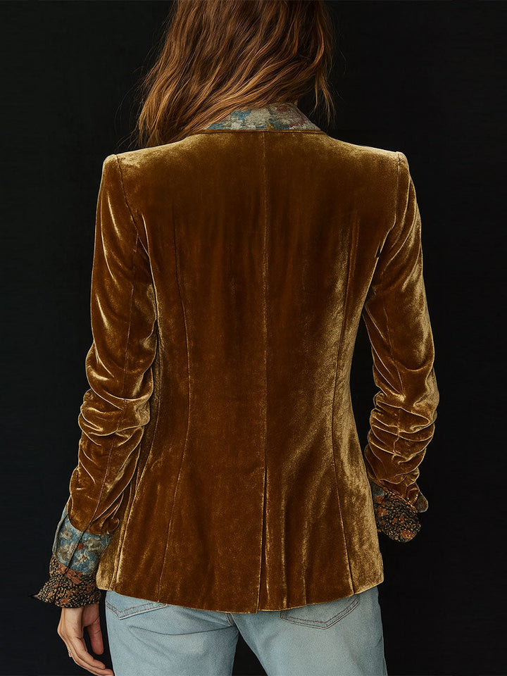 MARCELLINE | VINTAGE FLORAL PATCHWORK BLAZER FOR WOMEN