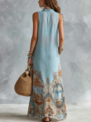 AZZURRA | MEDITERRANEAN RESORT MAXI DRESS FOR WOMEN