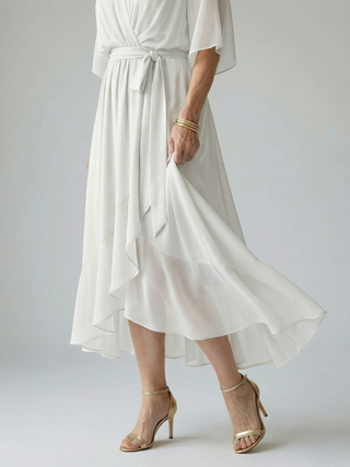 ELRIC | LIGHT DRAPE MIDI DRESS FOR WOMEN