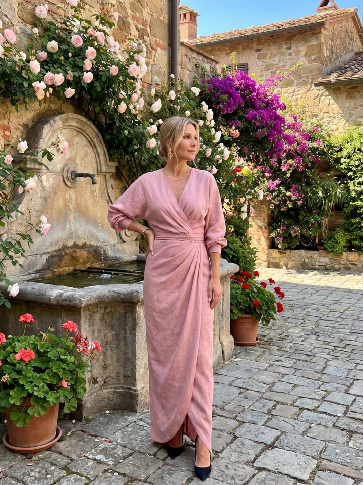 FABLE | LONG SLEEVE MIDI DRESS FOR WOMEN