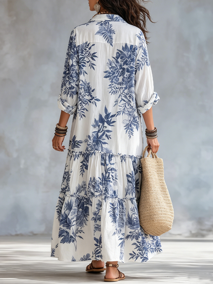 AVELINE | FLORAL TIERED MAXI DRESS FOR WOMEN