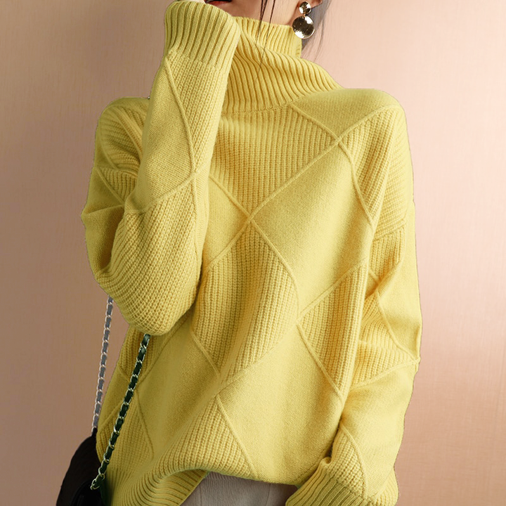 AMELIE | CHUNKY KNIT TURTLENECK SWEATER FOR WOMEN