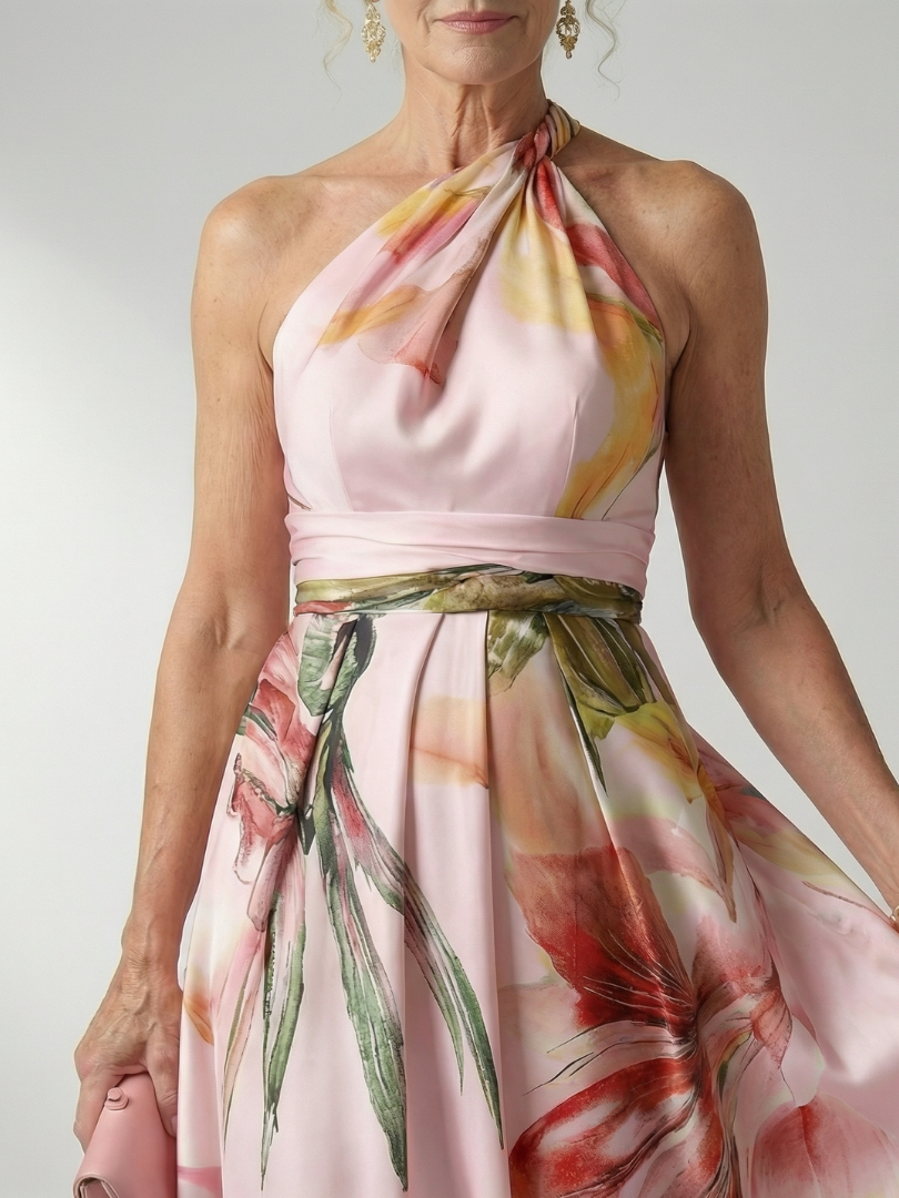 AMIEL | LIGHT FLORAL MAXI DRESS FOR WOMEN