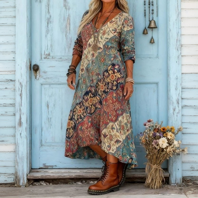 EMILY | FEMININE FLOWY RELAXED DRESS FOR WOMEN