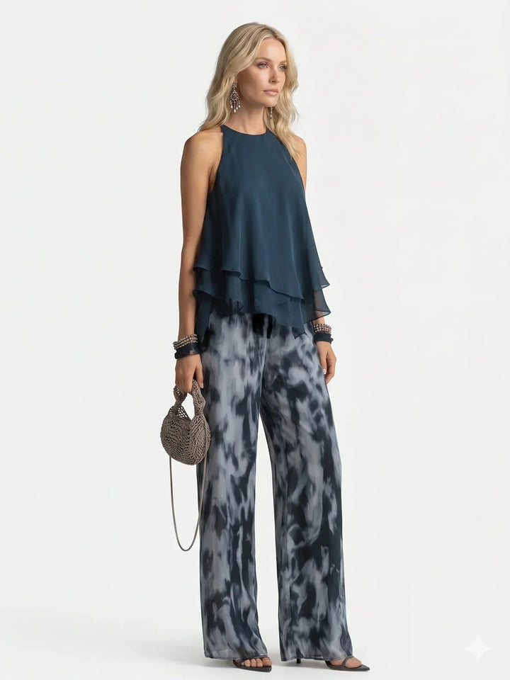 LEONOR | TWO-PIECE CHIFFON SET FOR WOMEN