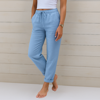 LEONIE | ELASTIC WAIST PANTS FOR WOMEN