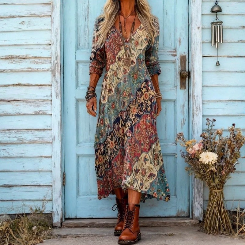 EMILY | FEMININE FLOWY RELAXED DRESS FOR WOMEN