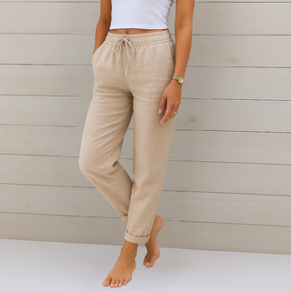 LEONIE | ELASTIC WAIST PANTS FOR WOMEN