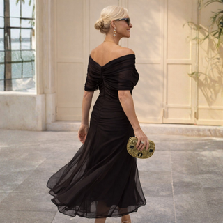 MIKAELA | OFF SHOULDER MAXI DRESS FOR WOMEN