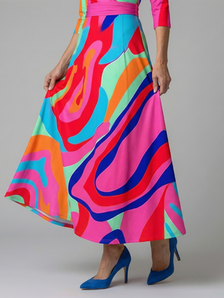 ILONA | FLORAL WRAP MAXI DRESS FOR WOMEN