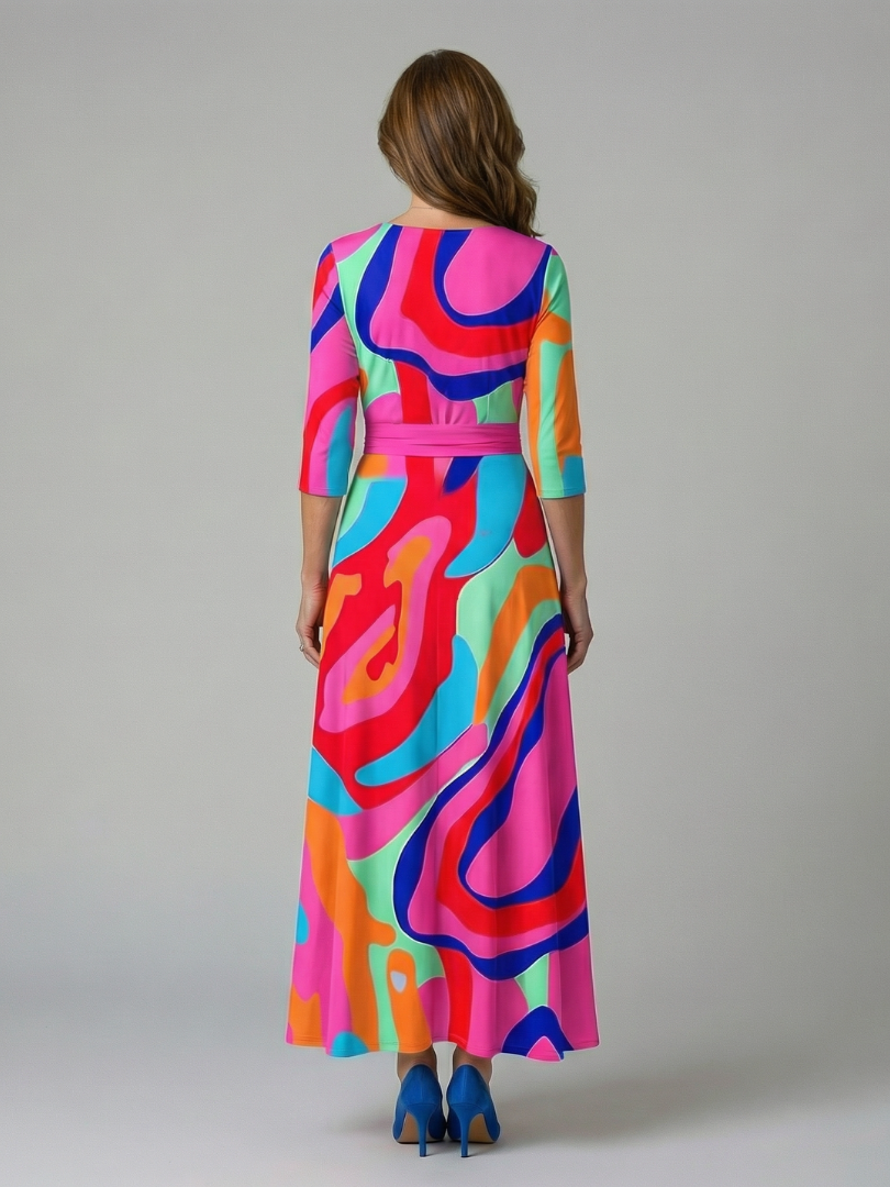 ILONA | FLORAL WRAP MAXI DRESS FOR WOMEN