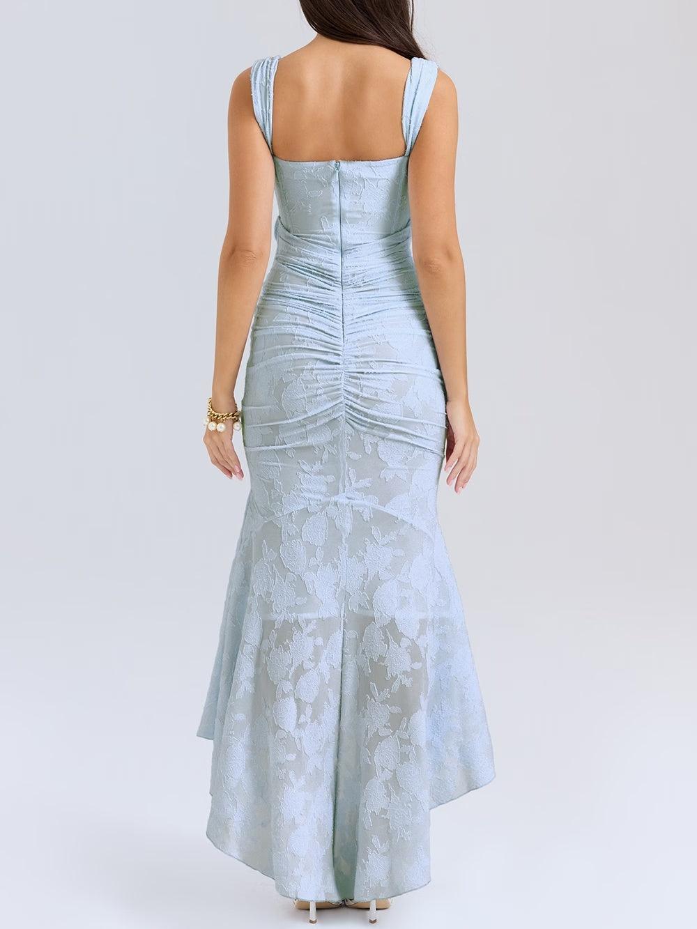 LINNEA | LACE FISHTAIL MIDI DRESS FOR WOMEN