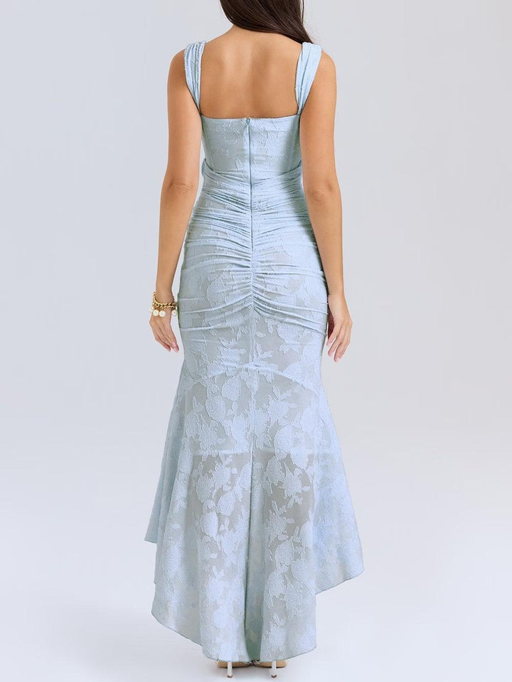 LINNEA | LACE FISHTAIL MIDI DRESS FOR WOMEN