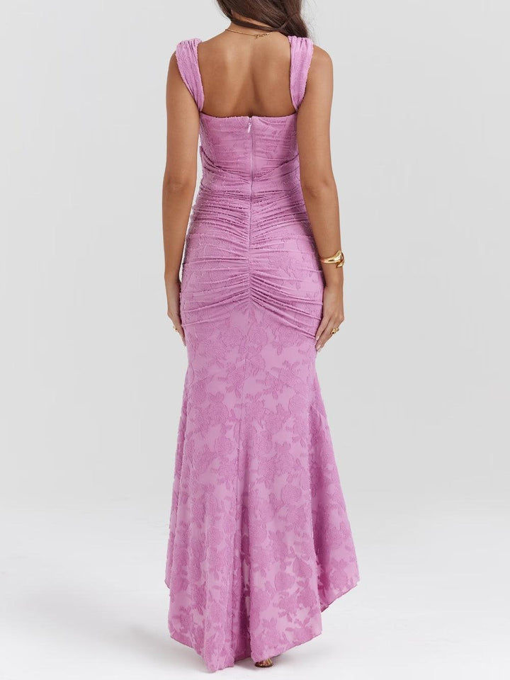LINNEA | LACE FISHTAIL MIDI DRESS FOR WOMEN