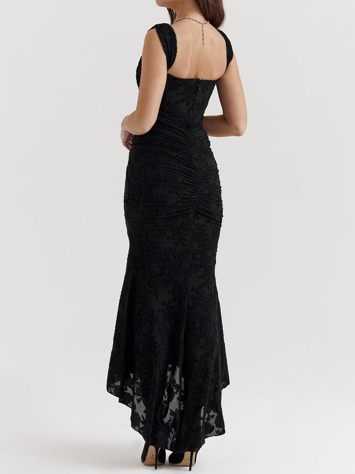 LINNEA | LACE FISHTAIL MIDI DRESS FOR WOMEN
