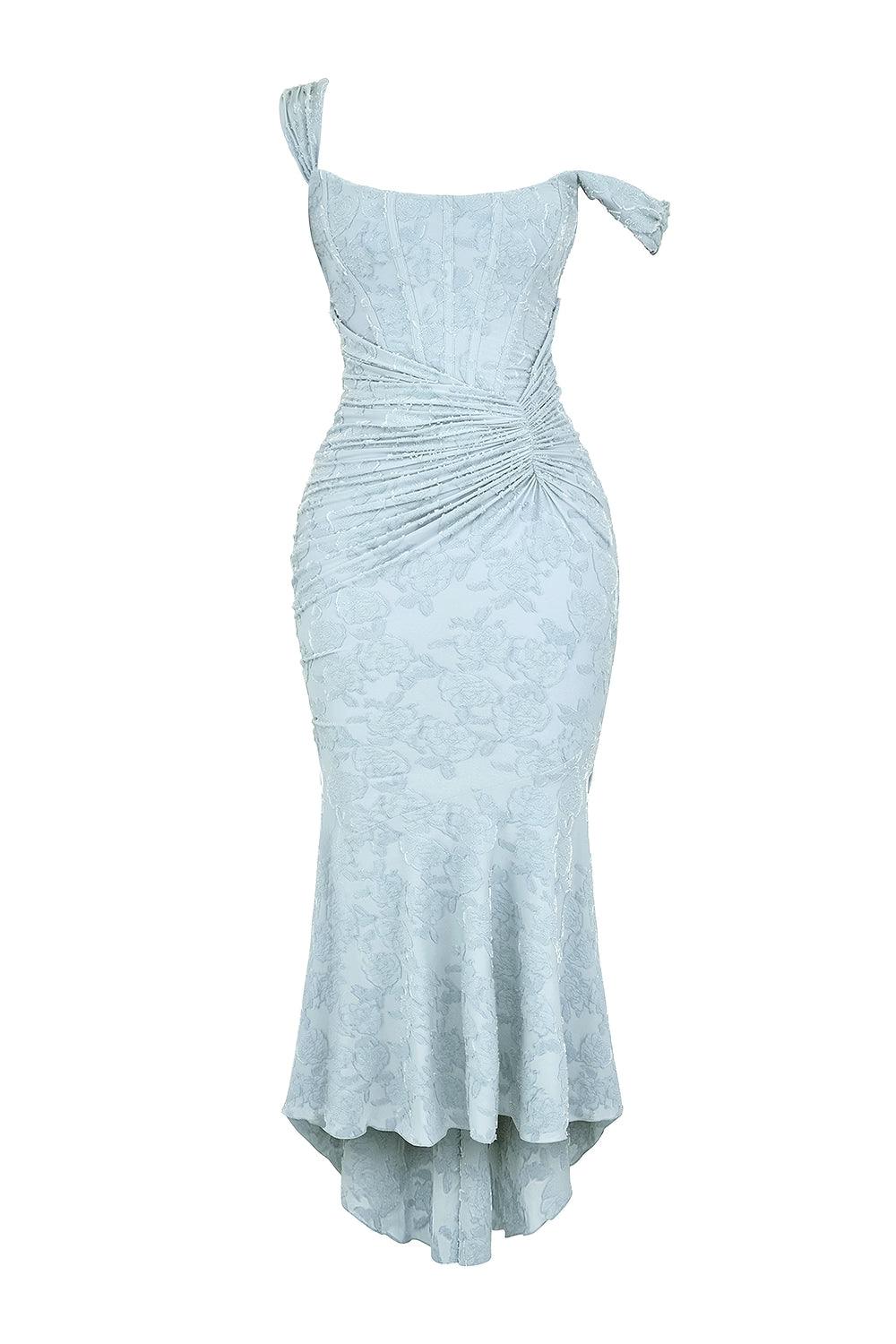 LINNEA | LACE FISHTAIL MIDI DRESS FOR WOMEN