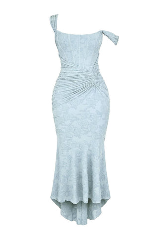 LINNEA | LACE FISHTAIL MIDI DRESS FOR WOMEN