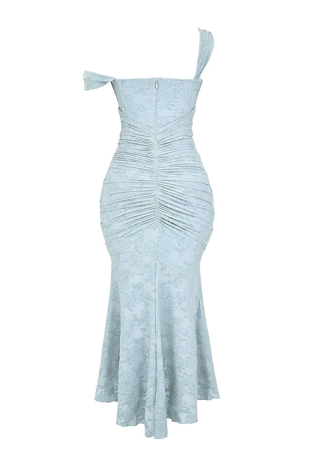 LINNEA | LACE FISHTAIL MIDI DRESS FOR WOMEN