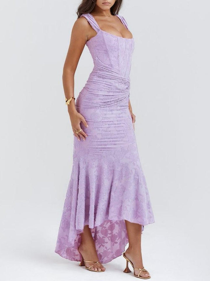 LINNEA | LACE FISHTAIL MIDI DRESS FOR WOMEN
