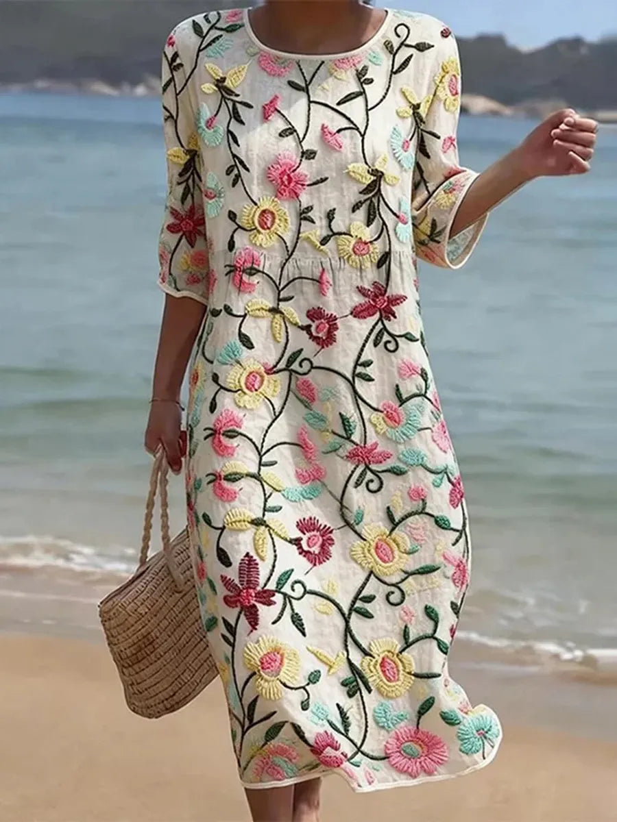 QUILLA | FLORAL PRINT DRESS FOR WOMEN