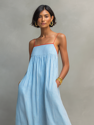 INMACULADA | STRIPED MAXI DRESS FOR WOMEN