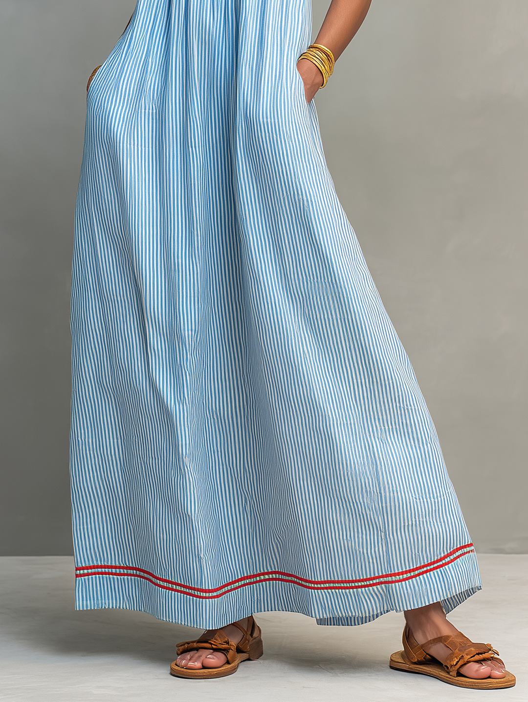 INMACULADA | STRIPED MAXI DRESS FOR WOMEN