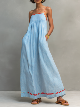 INMACULADA | STRIPED MAXI DRESS FOR WOMEN
